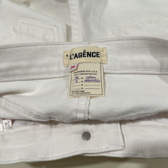 L’AGENCE white short shorts 24 - Picture 6 of 8